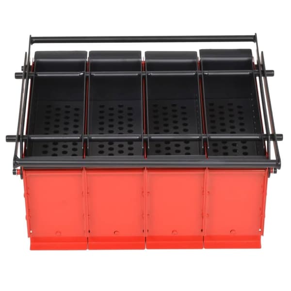 vidaXL briketpresser til papir 38x31x18 cm sort og rød - Pejseredskaber