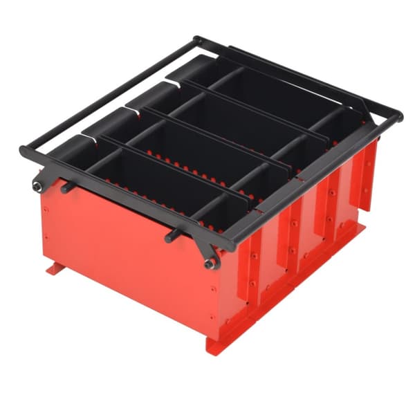 vidaXL briketpresser til papir 38x31x18 cm sort og rød - Pejseredskaber