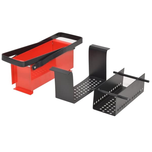vidaXL Brikettipuristin teräs 34x14x14 cm musta ja punainen -  Takkatyökalut