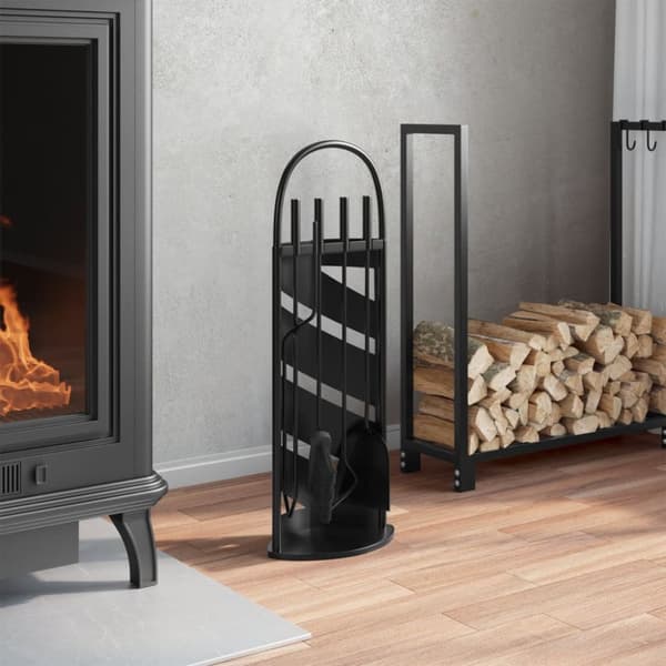 vidaXL Takkatyökalusarja 5-osainen 23x15x66 cm teräs -  Takkatyökalut
