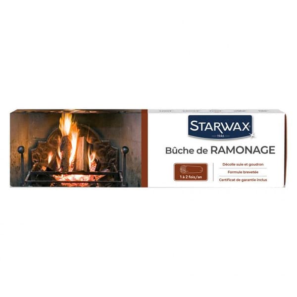 Skorstenssopningsved - STARWAX - Specialkatalytisk behandling för rör - Svavel- och klorfri - 29 cm