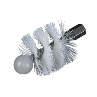 Sotningskit för kamin - RIBITECH - Rund igelkott 120 mm - Nylon - Diameter 120 mm