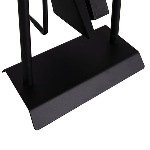 Fire vida - 333288 - 4 delar Arc Fire Companion Set (öppen spis), krom/svart