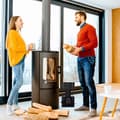 Miniatyrbild 5 av 6: Eldstädsset - Relaxdays - 4 delar - Svart stål - Inkluderade tillbehör - Modern design