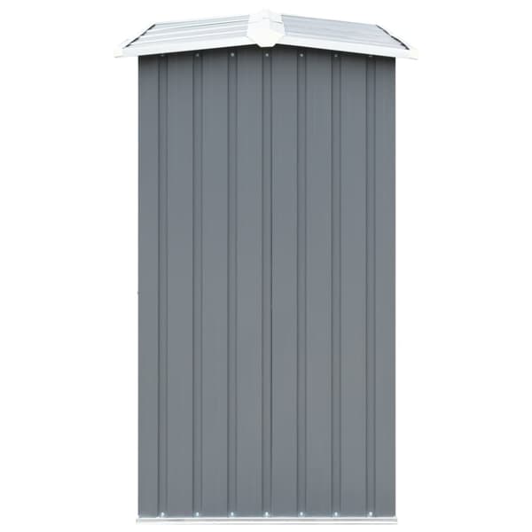 vidaXL brændeskur til haven galvaniseret stål 172 x 91 x 154 cm grå