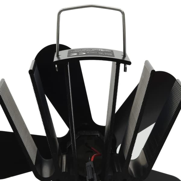vidaXL varmedrevet ovnventilator 5 blade sort