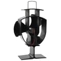 Miniatyrbillede 3 af 8: vidaXL varmedrevet ovnventilator 3 blade sort