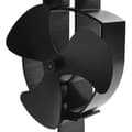 Miniatyrbillede 5 af 8: vidaXL varmedrevet ovnventilator 3 blade sort