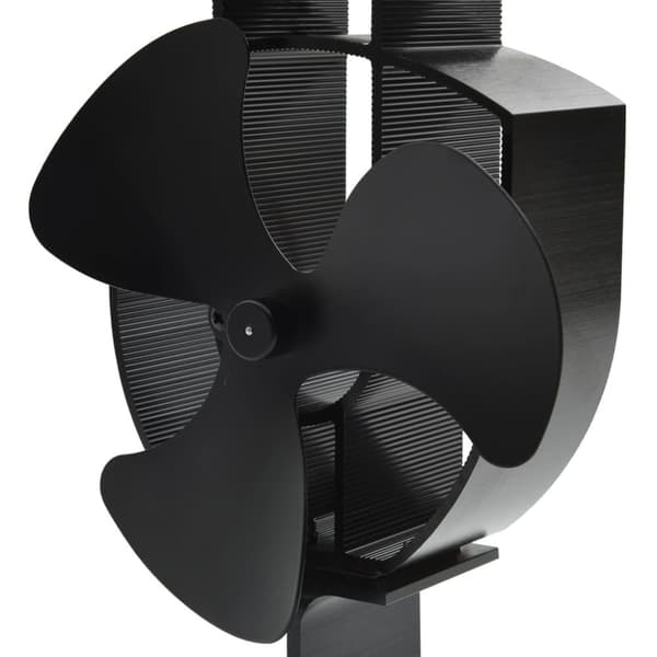 vidaXL varmedrevet ovnventilator 3 blade sort