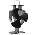 Miniatyrbillede 2 af 8: vidaXL varmedrevet ovnventilator 3 blade sort