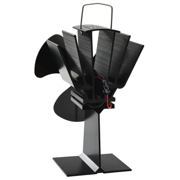vidaXL varmedrevet ovnventilator 3 blade sort