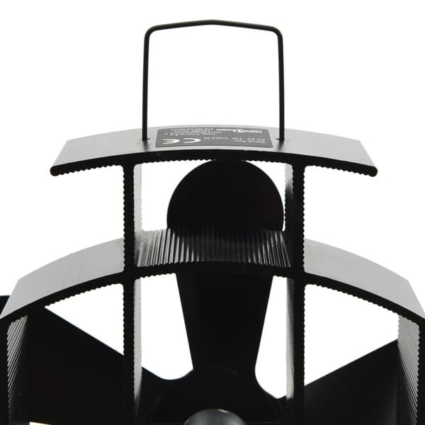 vidaXL varmedrevet ovnventilator 5 blade sort