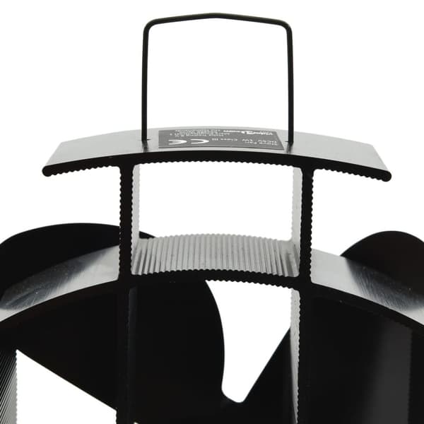 vidaXL varmedrevet ovnventilator 4 blade sort