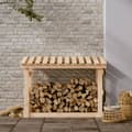 Miniatyrbilde 3 av 8: vidaXL Vedstativ 108x64,5x77 cm heltre furu