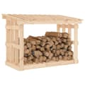 Miniatyrbilde 4 av 8: vidaXL Vedstativ 108x64,5x77 cm heltre furu