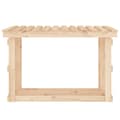 Miniatyrbilde 5 av 8: vidaXL Vedstativ 108x64,5x77 cm heltre furu