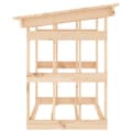 Miniatyrbilde 6 av 8: vidaXL Vedstativ 108x64,5x77 cm heltre furu