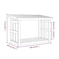 Miniatyrbilde 8 av 8: vidaXL Vedstativ 108x64,5x77 cm heltre furu