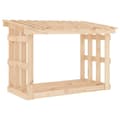 Miniatyrbilde 1 av 8: vidaXL Vedstativ 108x64,5x77 cm heltre furu