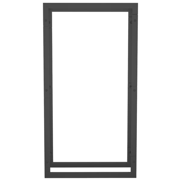 vidaXL brændestativ 50x28x94 cm stål matsort
