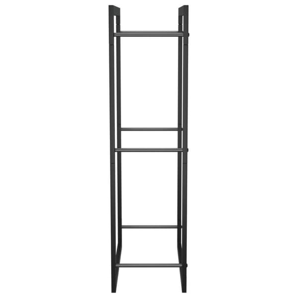 vidaXL brændestativ 50x28x94 cm stål matsort
