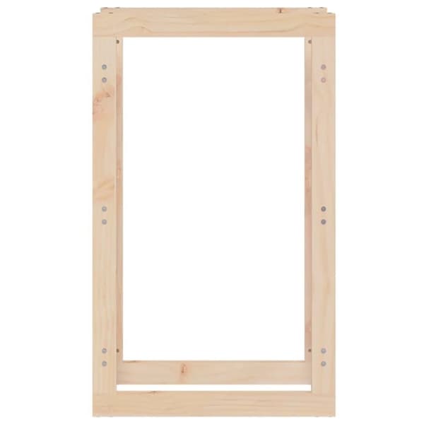 vidaXL Polttopuuteline 60x25x100 cm täysi mänty