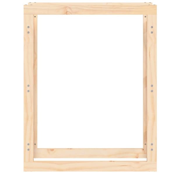 vidaXL Vedstativ 80x25x100 cm heltre furu
