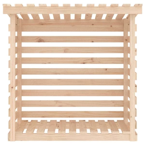 vidaXL Vedstativ 108x73x108 cm heltre furu