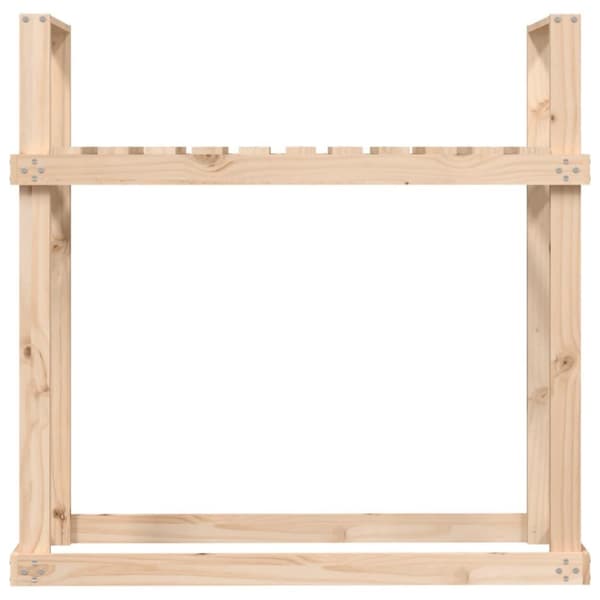 vidaXL Vedställ 110x35x108,5 cm massiv furu