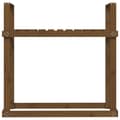 Miniatyrbild 4 av 9: vidaXL Vedställ honungsbrun 110x35x108,5 cm massiv furu
