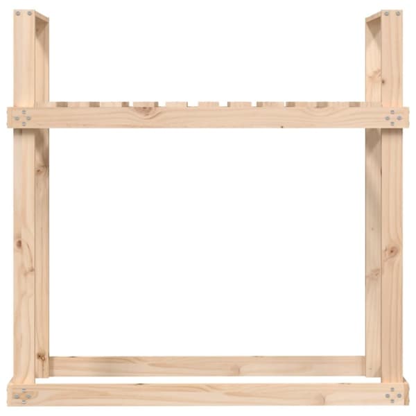 brændestativ 1110x35x108,5 cm massivt fyrretræ
