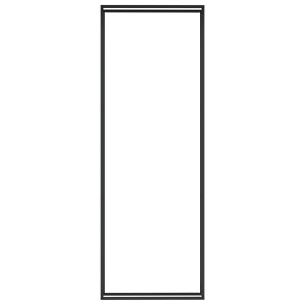 Polttopuuteline mattamusta 110x28x312 cm teräs