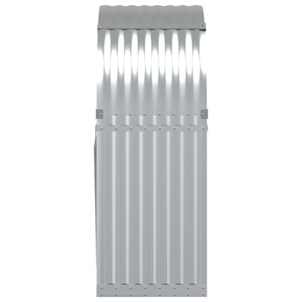 brændestativ 80x45x120 cm galvaniseret stål sølvfarvet