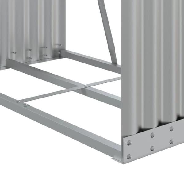 brændestativ 80x45x120 cm galvaniseret stål sølvfarvet