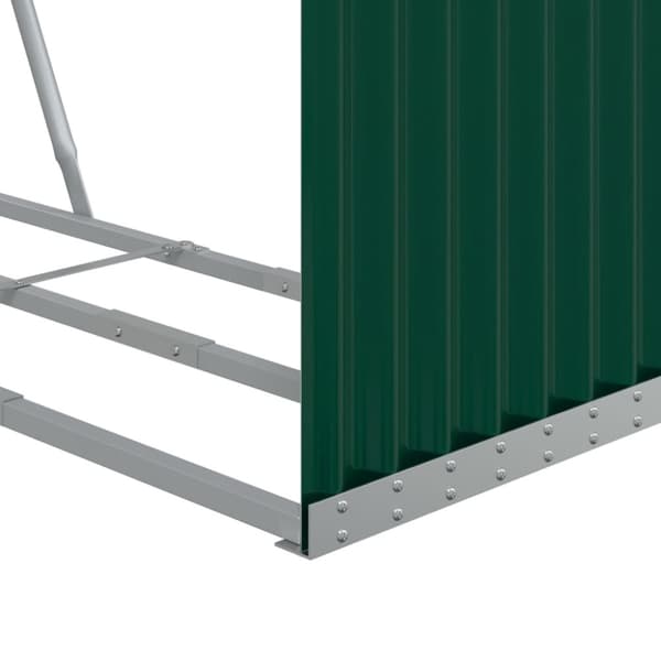 brændestativ 120x45x100 cm galvaniseret stål grøn