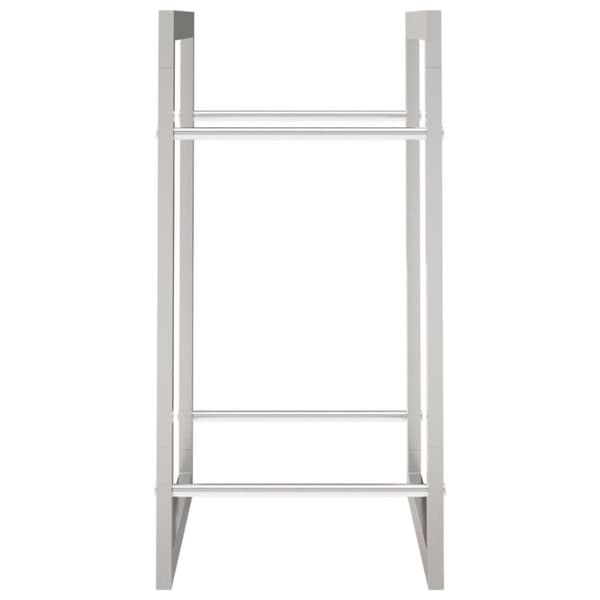 brændestativ 80x28x86 cm rustfrit stål