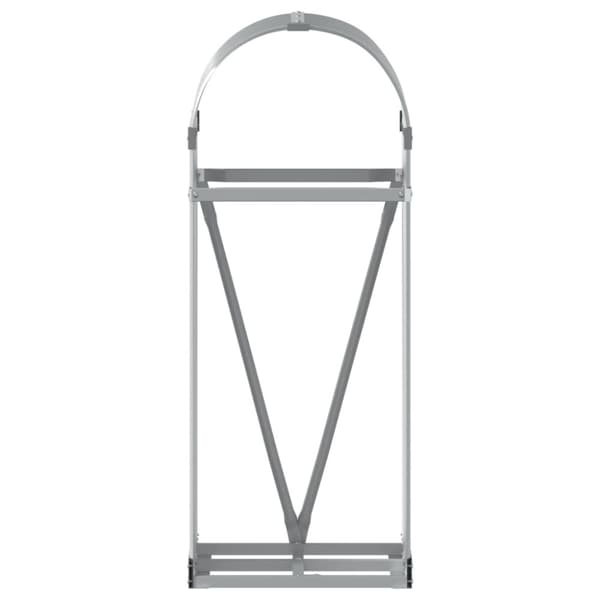 brændestativ 40x45x100 cm galvaniseret stål lysegrå