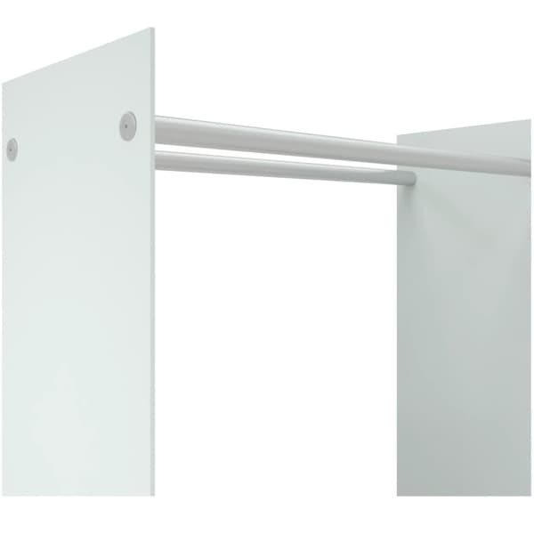 brændestativ 80x35x100 cm hærdet glas hvid