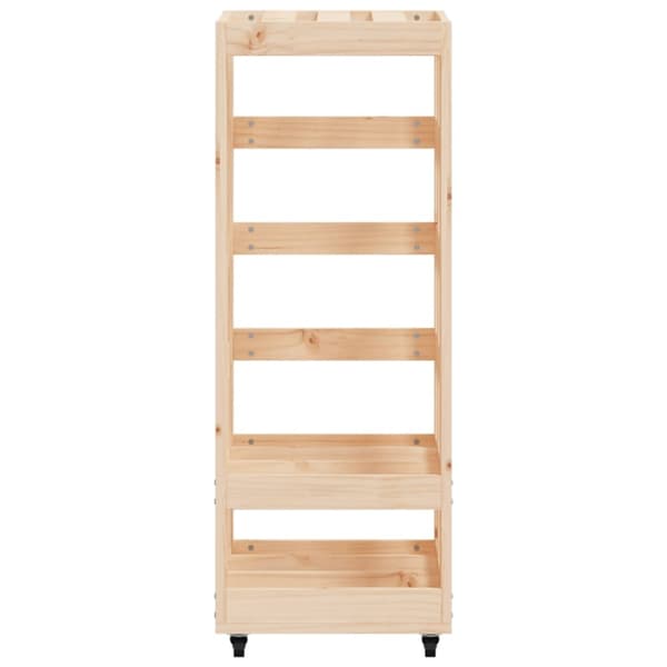 brændestativ med hjul 40x49x110 cm massivt fyrretræ