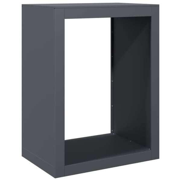 brændestativ 60x40x80 cm stål antracitgrå