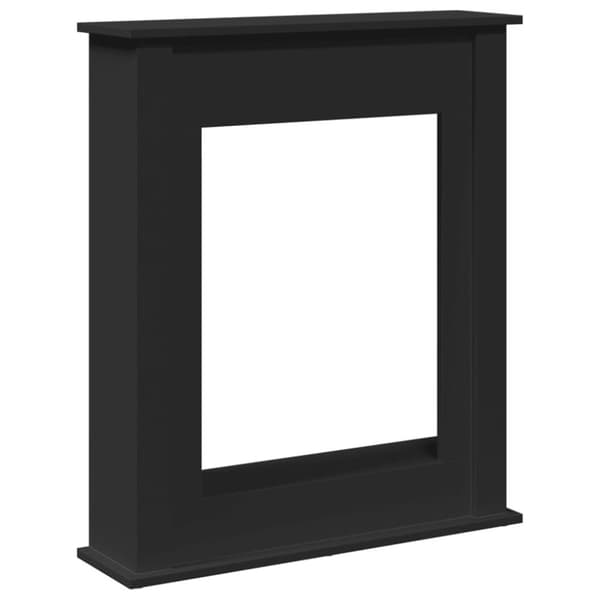 Spiselkrans svart 75x20x87,5 cm konstruerat trä