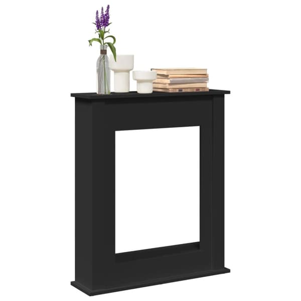 Spiselkrans svart 75x20x87,5 cm konstruerat trä