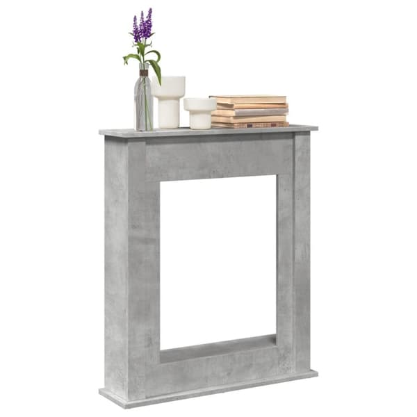Spiselkrans betonggrå 75x20x87,5 cm konstruerat trä