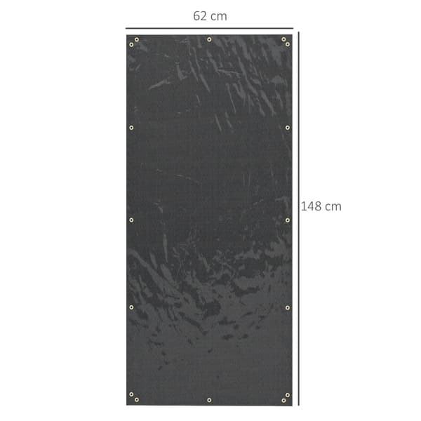 Rootz Brændestativbetræk - Træopbevaringsdæksel - Vandtæt betræk - Kraftig polyester - UV-beskyttelse - 148 cm x 62 cm