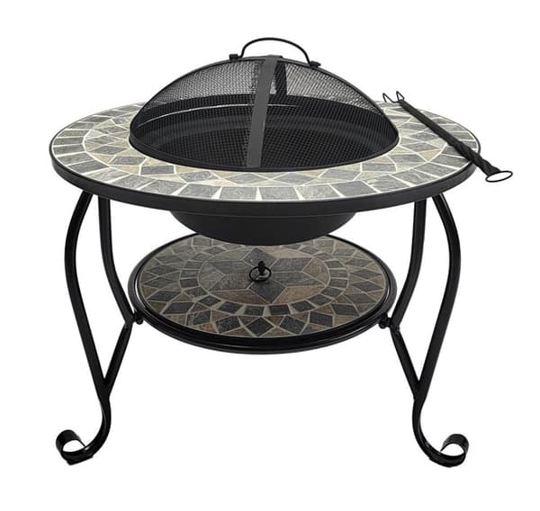 Fire pit MOSAIC 60x60xH45cm, grey