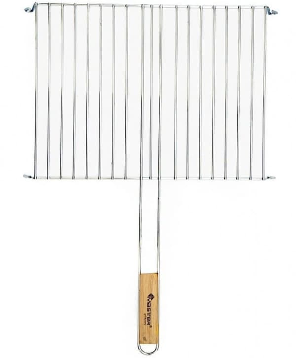 Grillrist med træhåndtag 40 x 30 cm