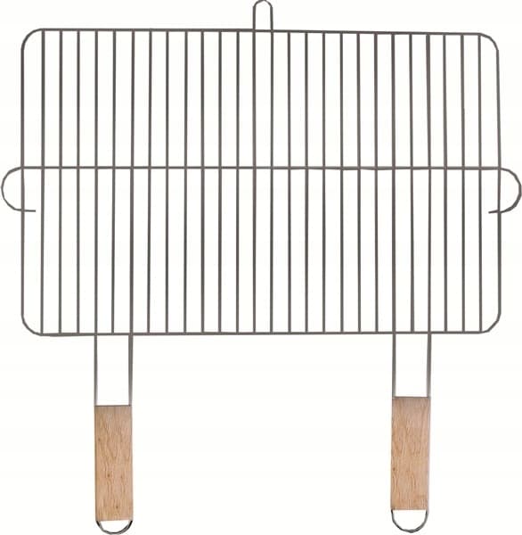 Grillrist med træhåndtag 54 x 34 cm