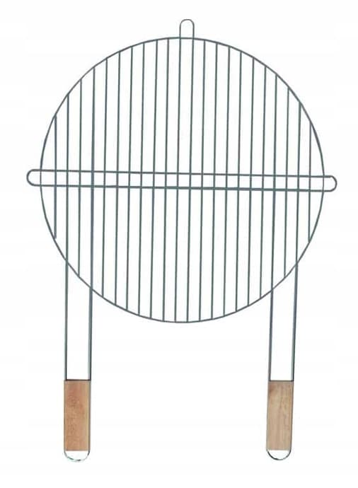 Pyöreä grilliritilä puisilla kahvoilla 46 cm