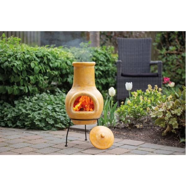 RedFire Eldstad Tampico gul 31x31x68 cm lera