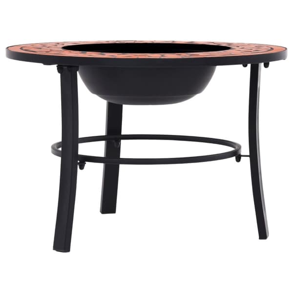vidaXL bålfad mosaik 68 cm keramik terracottafarvet